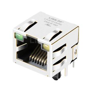 Quality LPJE101AHNL Tab Up Green/Yellow LED 1X1 Port Short RJ45 Modular Jack Without Integrated Magnetics wholesale