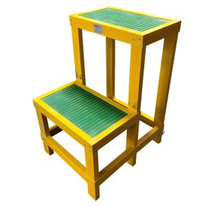 China Electricians 2 Steps FRP/GRP Insulation Ladders Size 50x60x80cm on sale
