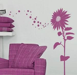 Quality Contemporary Artificial Carving Classic Wall Flower Stickers G119 wholesale