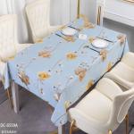 108 Inch 120 Inch Round Wedding Tablecloth Party PVC Flower Print Round Table