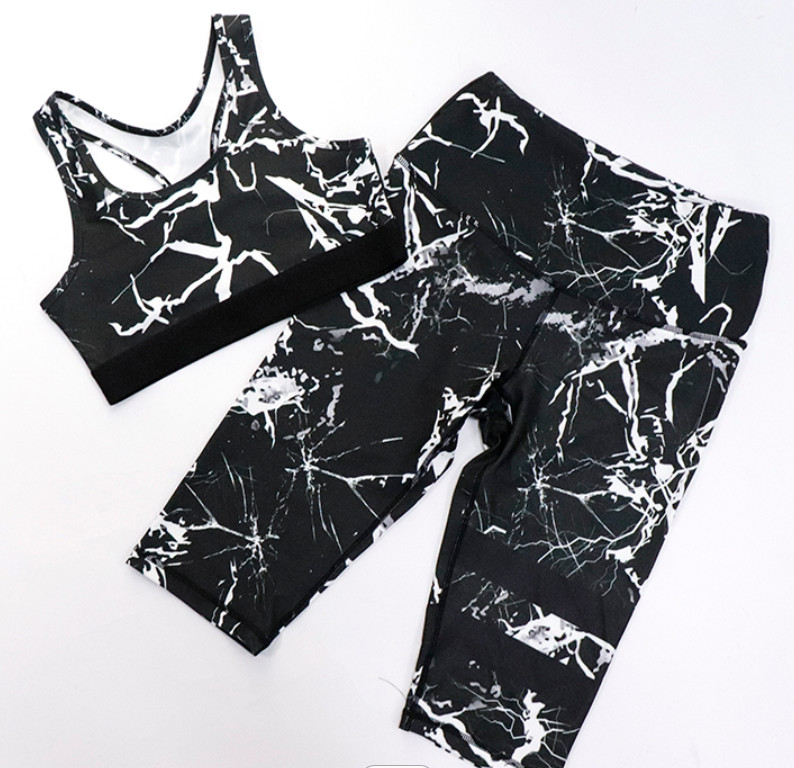 Workout Nylon Print Sports Workout Shorts Scrunch Butt Woman Fitness Yoga Leggings