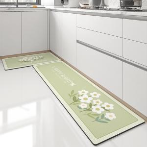 Quality Square Kitchen Floor Mats 45*75cm /45*150cm Waterproof Anti-Slip PVC Bathroom Runner wholesale