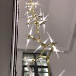 Stair chandelier modern simple art living room creative Studio personality tree