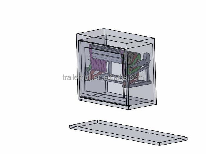 DIY Overland Expedition RVs 7 Steps 1700mm Floor Height Swing Stairs with 70W Motor