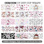 Imaiwill Custom MOQ High Quality Fashion Transfer Label Transparent Film UV DTF