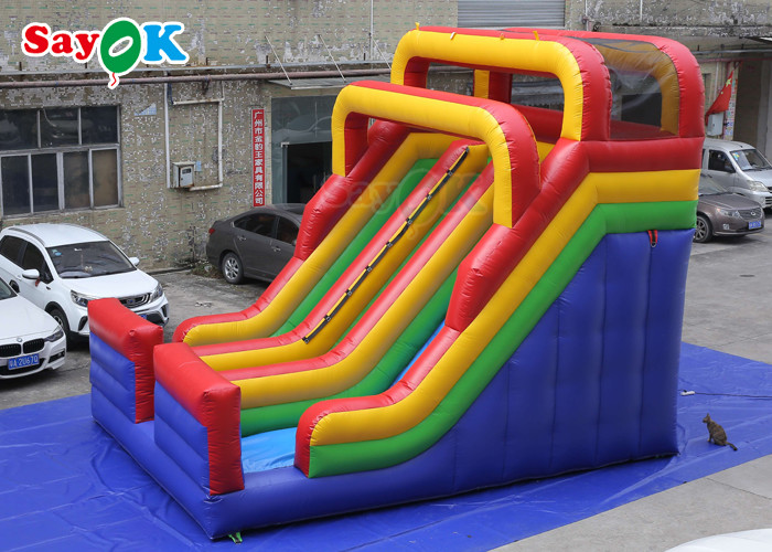 Outdoor Inflatable Slide Simple PVC Inflatable Bouncer Slide Blow Up Double Dry Slide Inflatable Slide For Kids