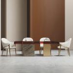 SS Tempered Glass Chair Dining Table Restaurant Canteen Furniture Set