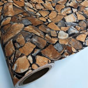 Quality Durable 0.1mm-0.15mm Wood PVC Wallpaper Temporary Wall Covering wholesale