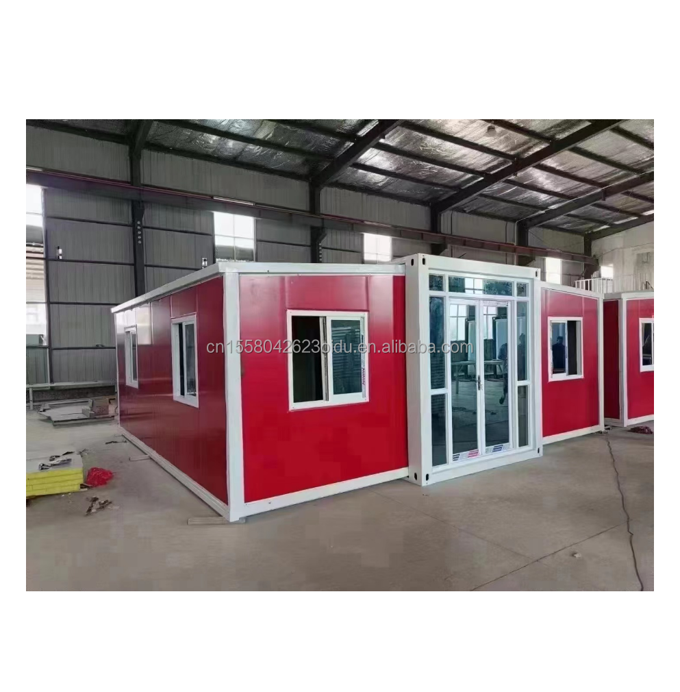 Modern Design 40ft Folding Expandable Flat Prefabricated Container House with Good Prices and Aluminum Alloy Windows