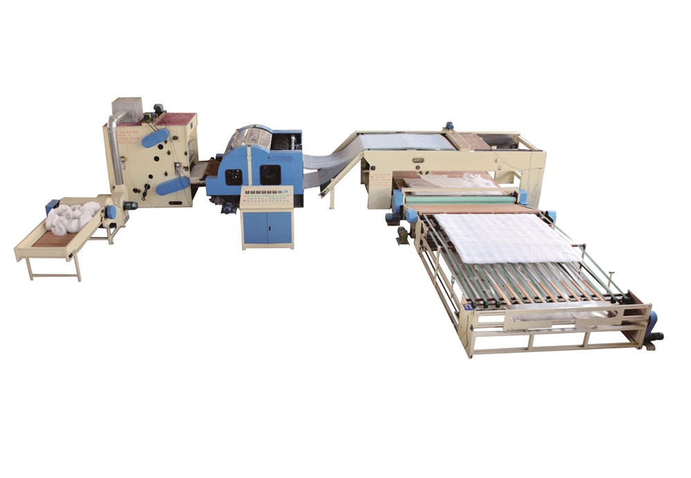 HFJ-88 production line of bedding and covering comforter sleeping quilt pieces making production line