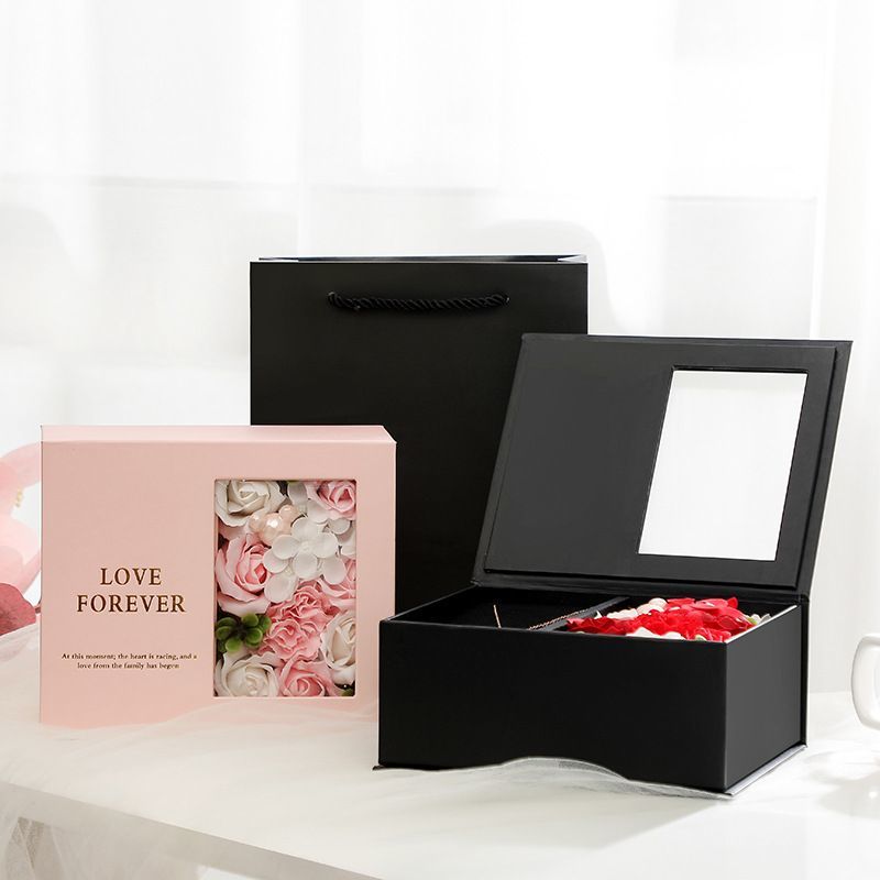 Custom Cardboard Book-Shaped Printing Paper Folding Packaging Gift Box with Magnetic Closure