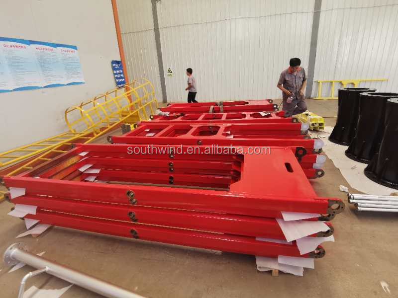 290g High Precision Welded Steel Tower Crane Spare Parts Mast Section for in Washroom