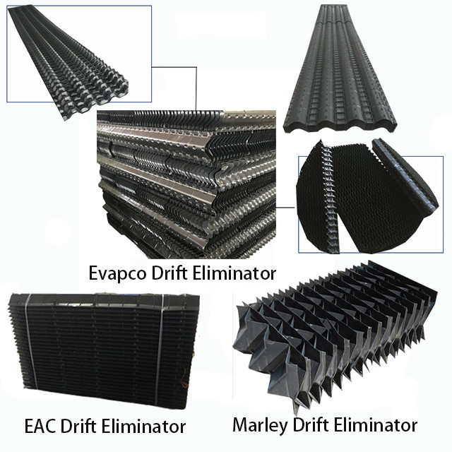 Cross Flow Wave PVC Drift Eliminator 20mm Cooling Tower Eliminator