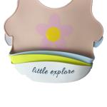 Ergonomic Silicone Baby Feeding Set Lightweight Customized Logo Printed Soft