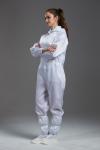 Food Processing Garment Resuable yellow hooded coverall white durable in food