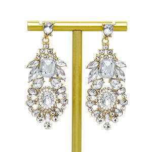 Quality Crosss Design Fashion Jewelry Earrings Diamond Gold Chandelier Earrings wholesale