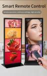 75 Inch Floor Stand Digital Signage and Displays 4K Full Screen