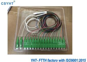 Quality SC/UPC Fiber Optic Splitter 1x2 1x4 1x8 Steel Tube Material Low Insertion Loss wholesale