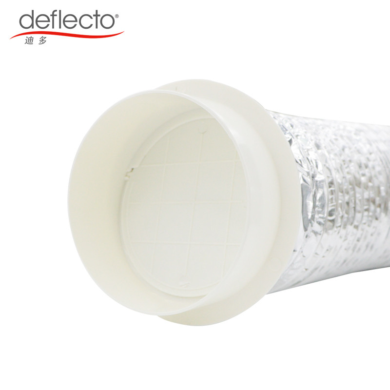Lightweight Ducting Check Valve Round Pipe Connector With Damper 4 Inches