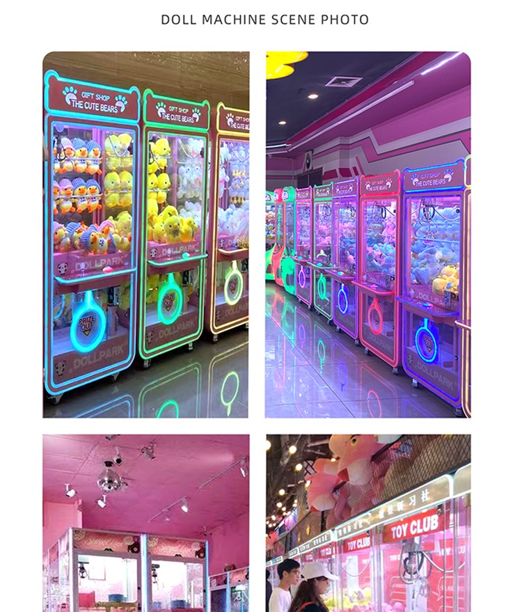 110V/220V/230V Voltage 2 Crane Claw Vending Game Machine for Children's Entertainment