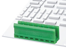 RD HT3.96V 3.96 pitch orange or green color 2p-12p plug in male pin type terminal block
