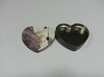 Small Painted Cartoon Metal Tin Container For Mint / Balm