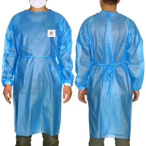 Quality OEM Laboratory PPE Medical Gown PP PE Coated Disposable Safety Clothing wholesale