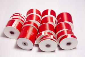 Quality Polyester 0.6cm Double Sided Satin Ribbon For Packing wholesale