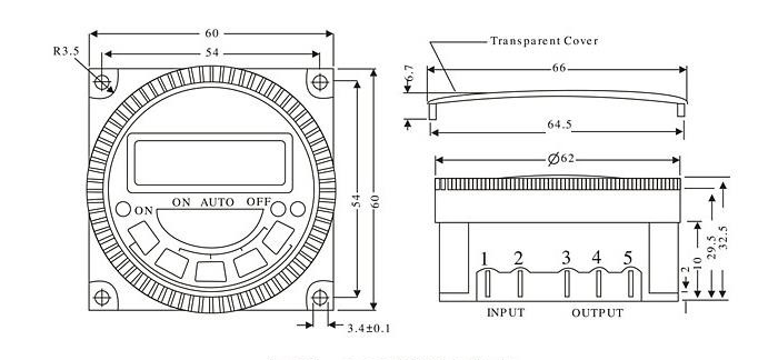 TM619H-2 16A battery removable microcomputer digital timer switch