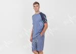 Breathable Mens Designer Loungewear Sets Polycotton Jersey Raglan Sleeve Tee