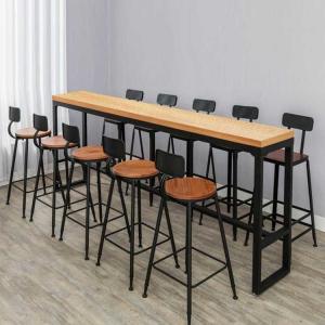 Quality Thickness 16mm Bar Table Stool Set Melamine Board Bar Height Dining Set wholesale