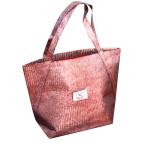 Non Woven Fabric Crocodile Veins Reusable Carrier Bags With Woven Patch Logo
