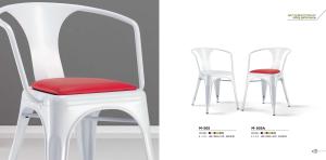 Quality outdoor metal Tolix cushion chair/metal cafe chair furniture wholesale
