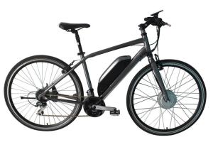 Quality E Bike Front Suspension Mountain Bike , Motor Assisted Bicycle Electric V Brakes wholesale