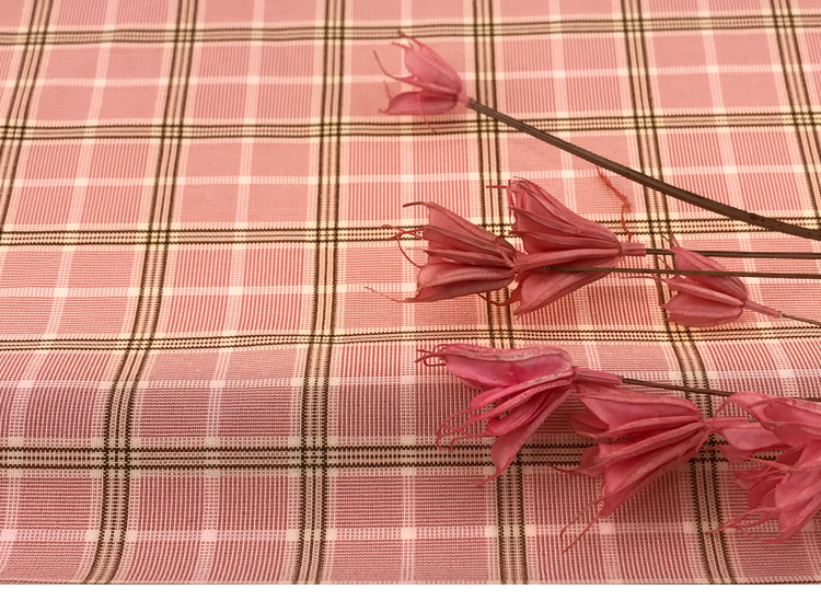 95% Polyester 5% Spandex Madras Plaid Fabric 165gsm Gingham Curtain Fabric