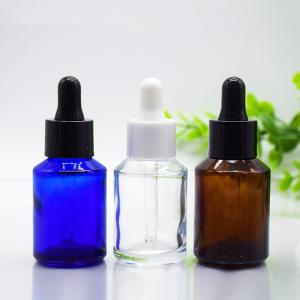 Quality 1oz 2oz 15ml 30ml 50ml Amber Empty Angled Shoulder Glass Dropper Essential Oil Bottle Packing Logo Customized Accepted wholesale