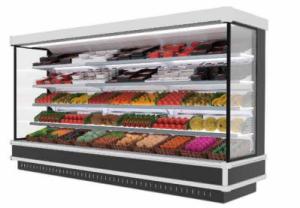 Quality Supermarket Refrigeration Equipment Open Multi Deck Chiller Built-in Compressor wholesale