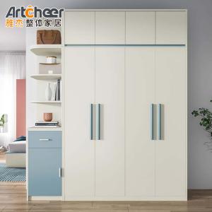 Quality Modern White Wardrobe with Adjustable Shelf Eco-Friendly and Stylish Material Grade E1 wholesale