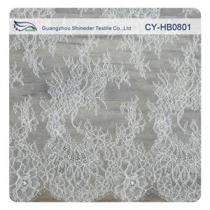 Quality Blue Flower Charming Chantilly Lace , Lace Fabric Wedding Dresses wholesale