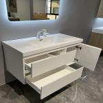 Quartz Stone Countertop Custom American Style Bathroom Vanity with Rectangle