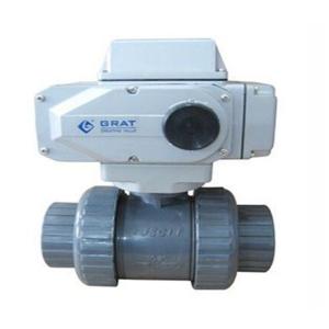 Quality IP67 UPVC Ball Valve V Type Electric Actuated Ball Valve DIN Standard wholesale
