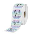 Rainbow Flower Printing Adhesive Sticker Label For Greeting Cards Gift Wraps