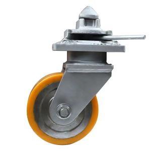 Quality 8 Inch PU Shipping Container Castors Swivel Wheel Casters wholesale