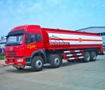20 - 28 Tons Heavy Duty Fuel Carrier Truck , Gasoline / Liquid Chemical Tanker