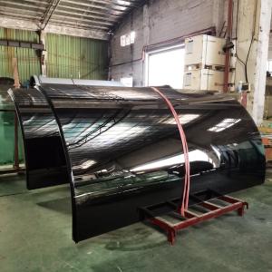 Quality SGCC Standard Curved Tempered Glass Clear 4mm Safety Flat Edge wholesale