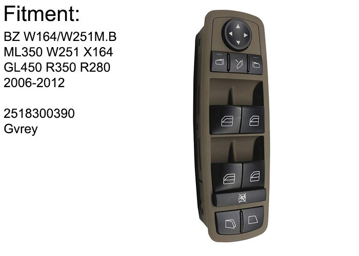 Electric Mercedes Benz Power Window Switch , Master Window Switch GL450 R350