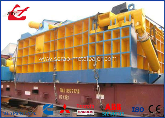 Popular Stainless Steel Scrap Metal Baler , Turn - Out Stype Baling Press Machine 250 Ton
