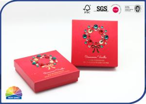Quality Acrylic Diamond Decorated Paper Gift Box Gold Stamping CMYK For Christmas Day wholesale