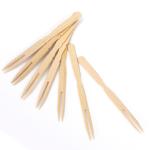 3.5" Mini Disposable Bamboo Cutlery Fruit Fork For Cocktail Party 1000pcs
