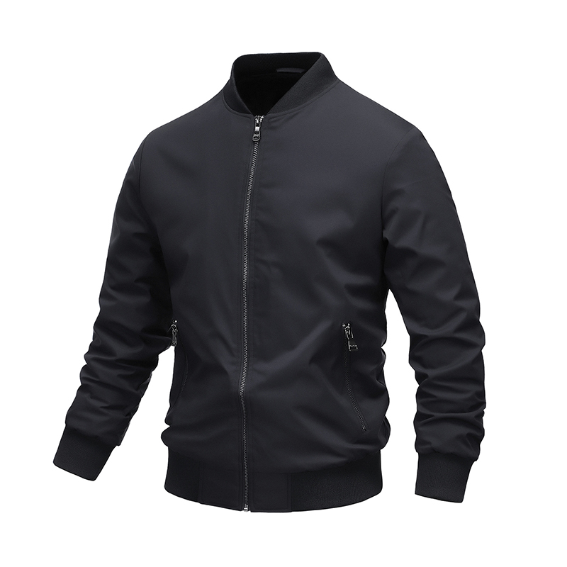Oem Factory Manufacturer Custom Logo Windbreaker Spring Fall Full Zip Outwear Casual Thin Coat